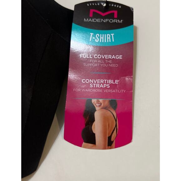 Maidenform T-shirt Full Coverage Convertible Straps Bra NWT Size 34D - Picture 2 of 6